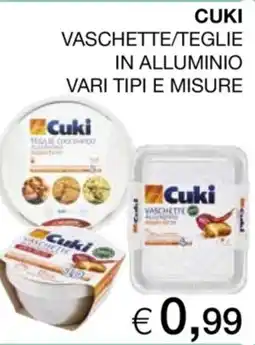 In Coop Cuki vaschette/teglie in alluminio offerta