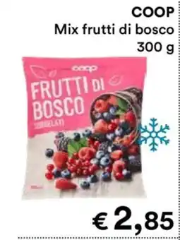 In Coop Coop mix frutti di bosco offerta
