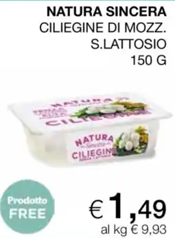 In Coop Natura sincera ciliegine di mozzarella offerta