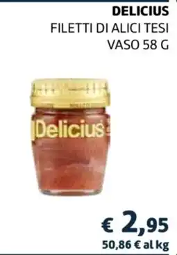 In Coop Delicius filetti di alici tesi offerta
