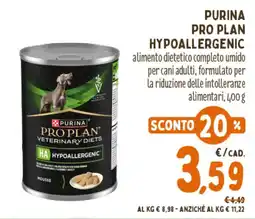 Pet Store Conad Purina Pro Plan Hypoallergenic offerta