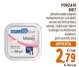 Pet Store Conad FORZA10 Diet Maiale offerta