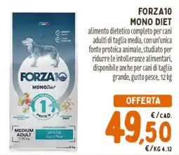 Pet Store Conad Forza10 Mono Diet offerta