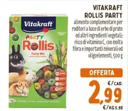 Pet Store Conad Vitakraft Party Rollis offerta