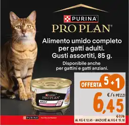 Pet Store Conad Purina Pro Plan Alimento umido completo per gatti adulti offerta