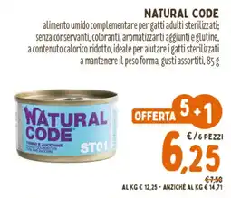 Pet Store Conad Natural Code Tonno e Zucchine offerta
