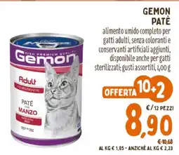 Pet Store Conad Gemon Paté offerta