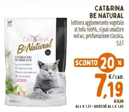 Pet Store Conad Cat&Rina Be Natural offerta