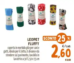 Pet Store Conad LEOPET FLUFFY offerta
