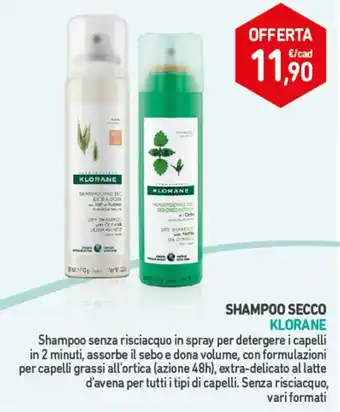 Shampoo secco Klorane
