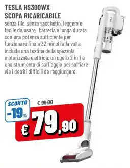 DPiù Tesla scopa ricaricabile offerta