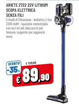 DPiù Ariete scopa elettrica senza fili offerta