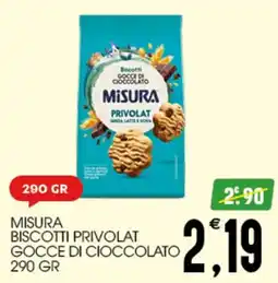 SpesAmica Misura biscotti privolat gocce di cioccolato offerta