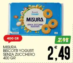 SpesAmica Misura biscotti yogurt senza zucchero offerta