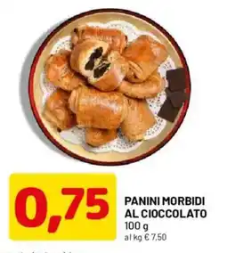 DPiù Panini morbidi al cioccolato offerta