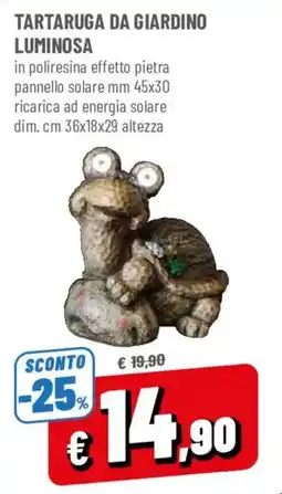 DPiù Tartaruga da giardino luminosa offerta