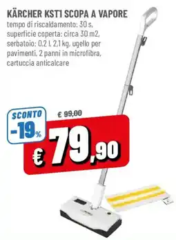 DPiù Kärcher KST1 scopa a vapore offerta