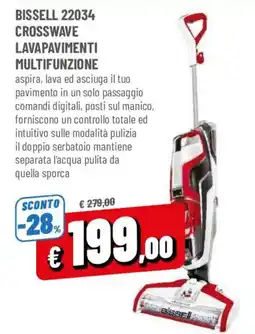 DPiù Bissell 22034 Crosswave lavapavimenti multifunzione offerta