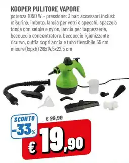 DPiù Kooper pulitore vapore offerta