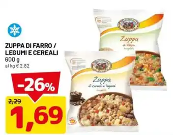 Zuppa di farro/ legumi e cereali