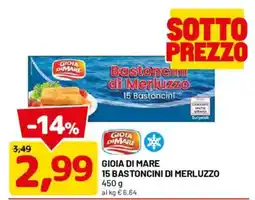 DPiù Gioia di Mare bastoncini di merluzzo offerta