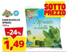 DPiù Cuor di scelta Spinaci offerta