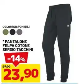 DPiù Pantalone felpa cotone Sergio Tacchini offerta