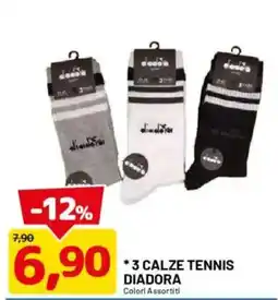 DPiù 3 calze tennis Diadora offerta