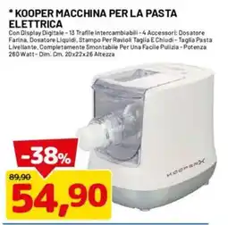DPiù Kooper macchina per la pasta elettrica offerta