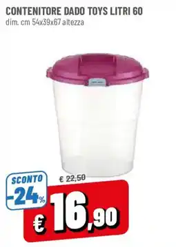 DPiù Contenitore dado toys offerta
