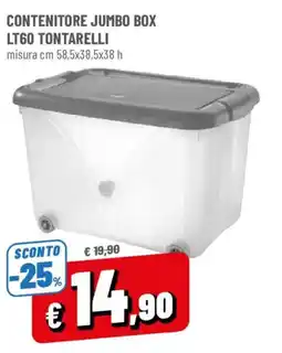 DPiù Contenitore jumbo box lt60 tontarelli offerta