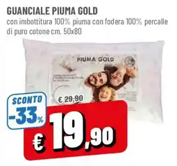 DPiù Guanciale Piuma Gold offerta