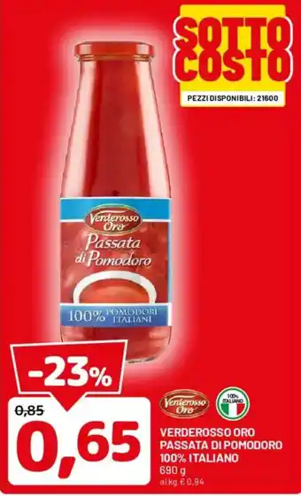 Verderosso Oro Passata di Pomodoro