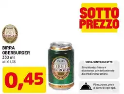 DPiù Birra Oberburger offerta