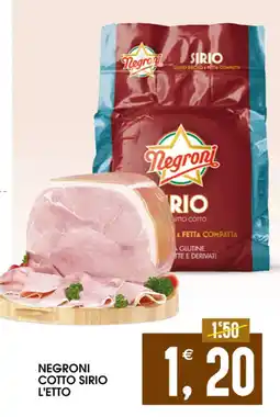 SpesAmica Negroni cotto sirio offerta