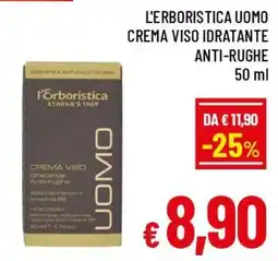 Famila Market l'Erboristica crema viso idratante anti-rughe uomo offerta