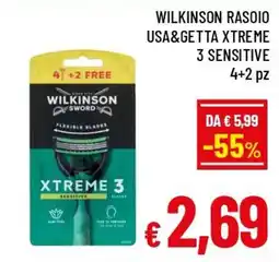 Famila Market Wilkinson Sword Xtreme 3 Sensitive offerta