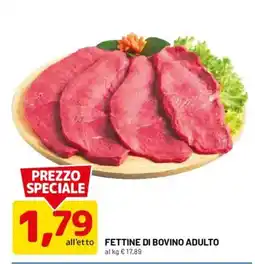 DPiù Fettine di bovino adulto offerta