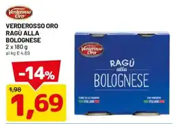 DPiù Verderosso Oro Ragù alla Bolognese offerta
