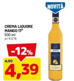 DPiù Crema liquore mango offerta
