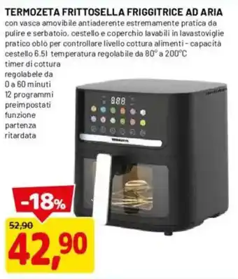 DPiù Termozeta frittosella friggitrice ad aria offerta
