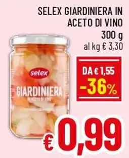 Famila Market Selex giardiniera in aceto di vino offerta
