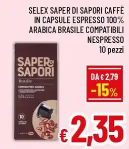 Famila Market Saper di sapori caffè offerta