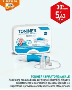 Parafarmacia Conad Tonimer aspiratore nasale offerta
