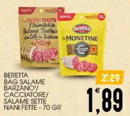 SpesAmica Beretta bag salame barzano' cacciatore/ salame sette nani fette offerta