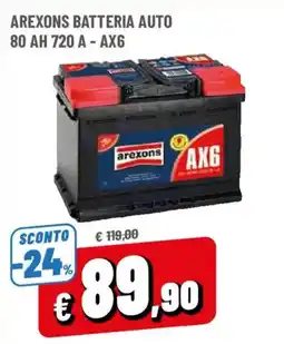 DPiù Batteria auto Arexons offerta