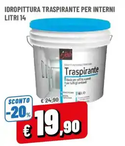 DPiù Idropittura traspirante per interni offerta