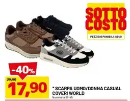 DPiù Scarpe uomo/donna casual Coveri World offerta