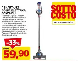 DPiù Smart-J K7 scopa elettrica senza fili offerta