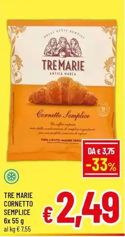Famila Market Tre Marie Cornetto Semplice offerta